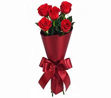 Букет 5 Красных роз Эдлесс Лав #REPLACE_PRED# Высоком