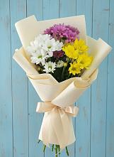 Букет цветов из:  Хризантемы #REPLACE_PRED# Высоком