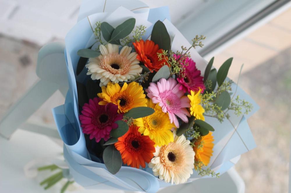 Букет цветов из: Герберы в Высоком