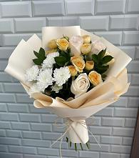 Букет цветов из:  Розы и Хризантемы в Высоком