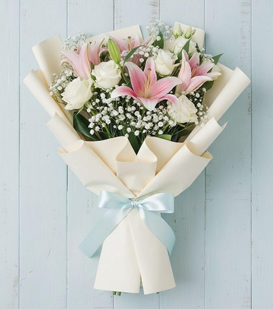 Букет цветов из: Лилии в Высоком