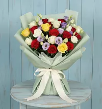 Букет цветов из:  Розы в Высоком