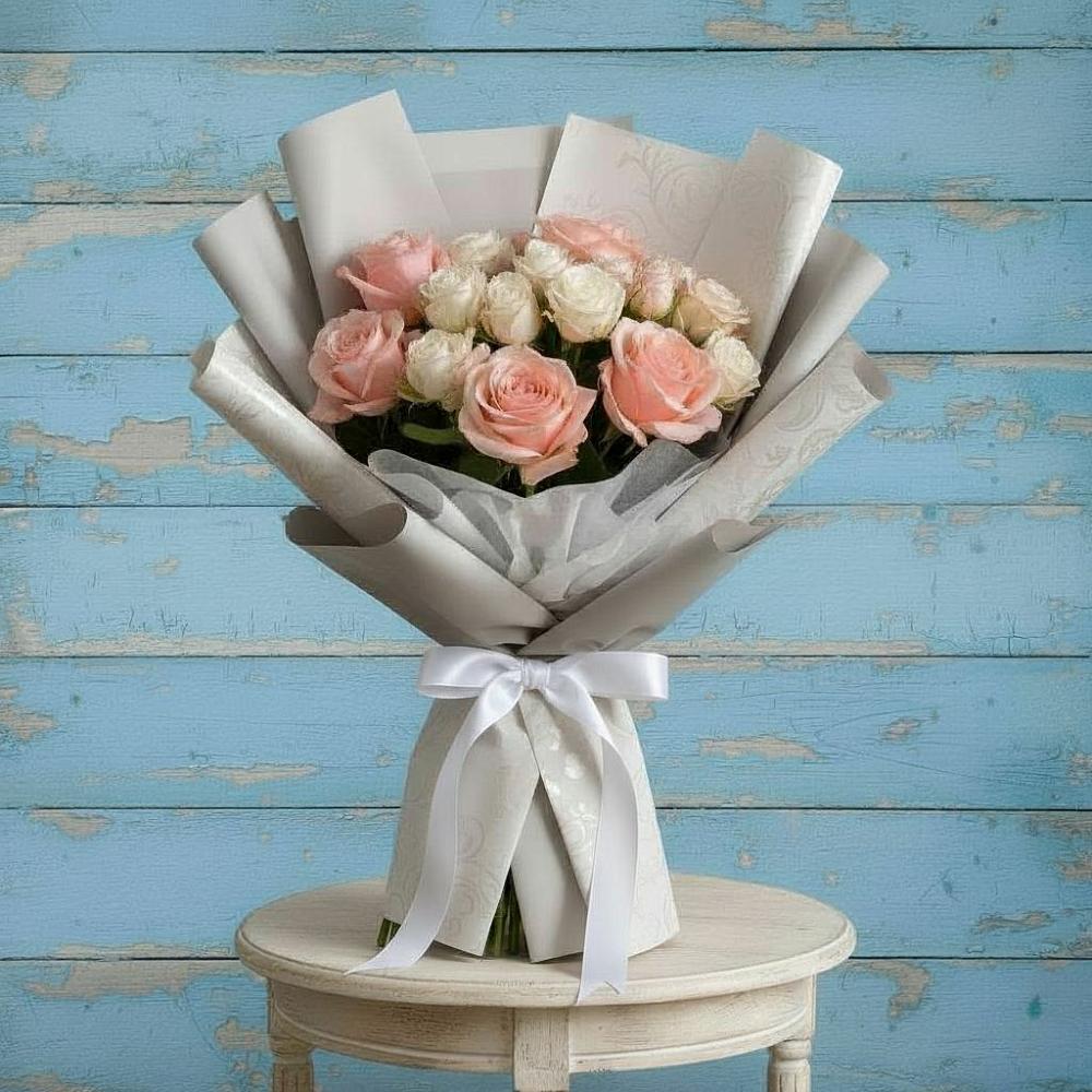 Букет цветов из: Розы в Высоком