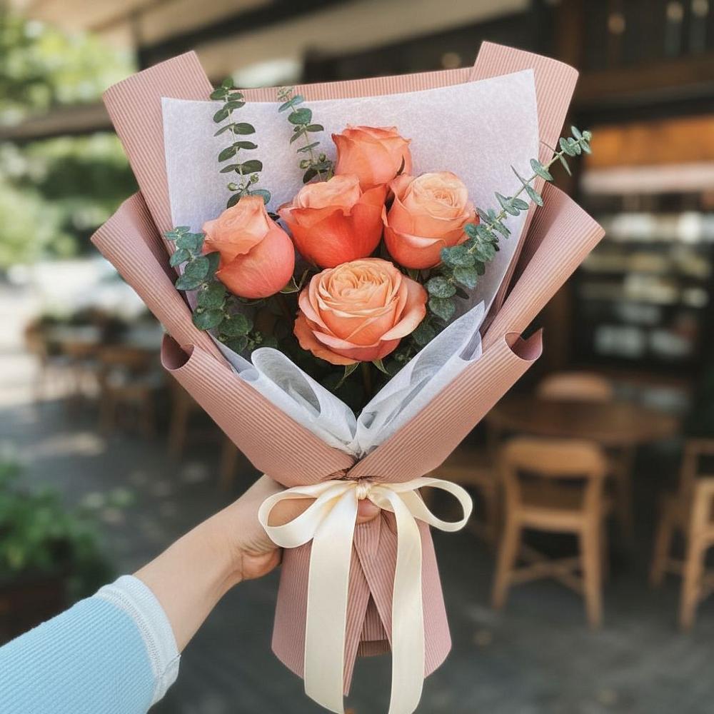 Букет цветов из: Розы в Высоком