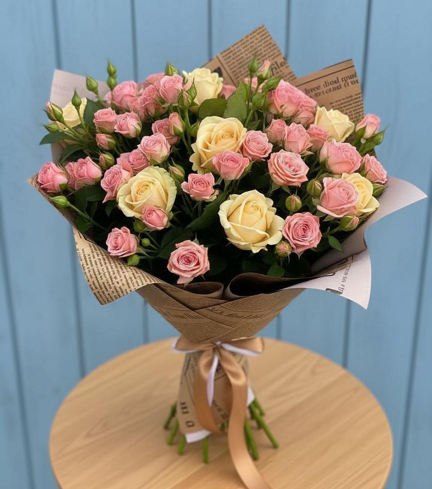 Букет цветов из: Розы в Высоком