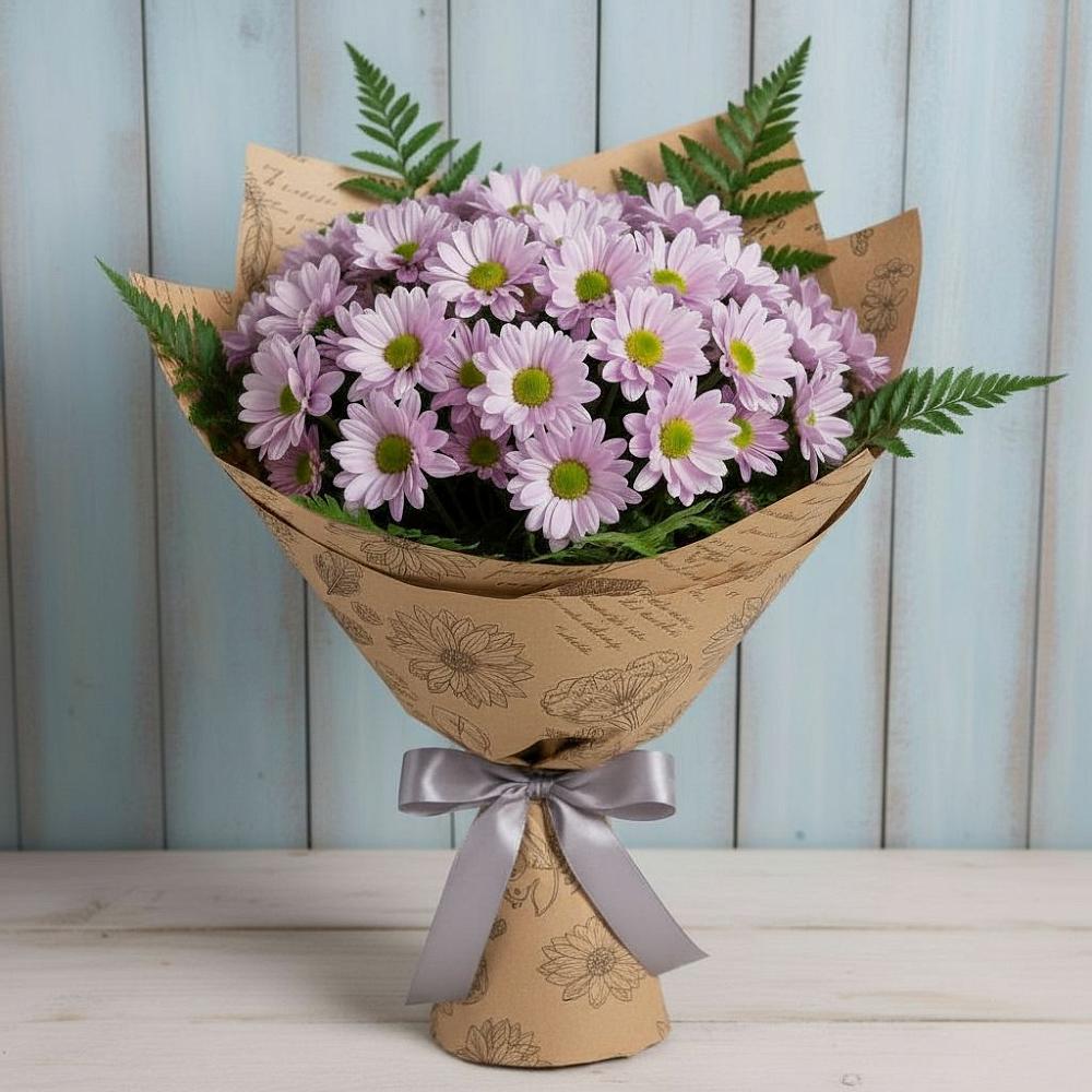 Букет цветов из: Хризантемы в Высоком
