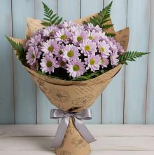Букет цветов из:  Хризантемы #REPLACE_PRED# Высоком