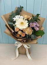 Букет цветов из:  Герберы и Хризантемы #REPLACE_PRED# Высоком