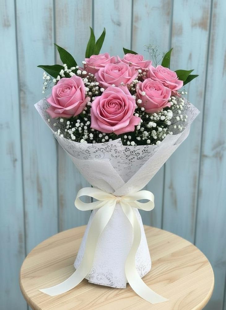 Букет цветов из: Розы в Высоком