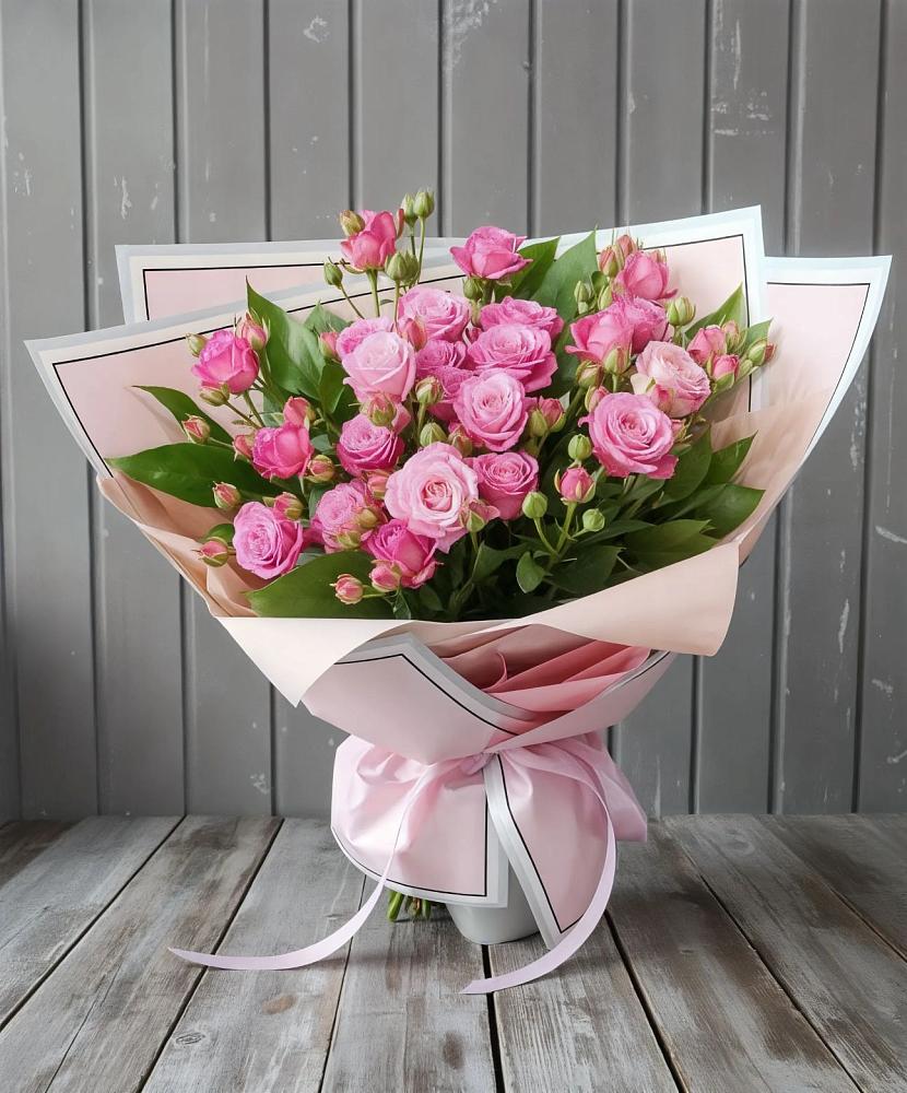 Букет Розовый кустик в Высоком