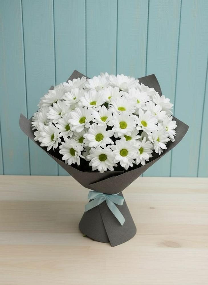 Букет цветов из: Хризантемы в Высоком
