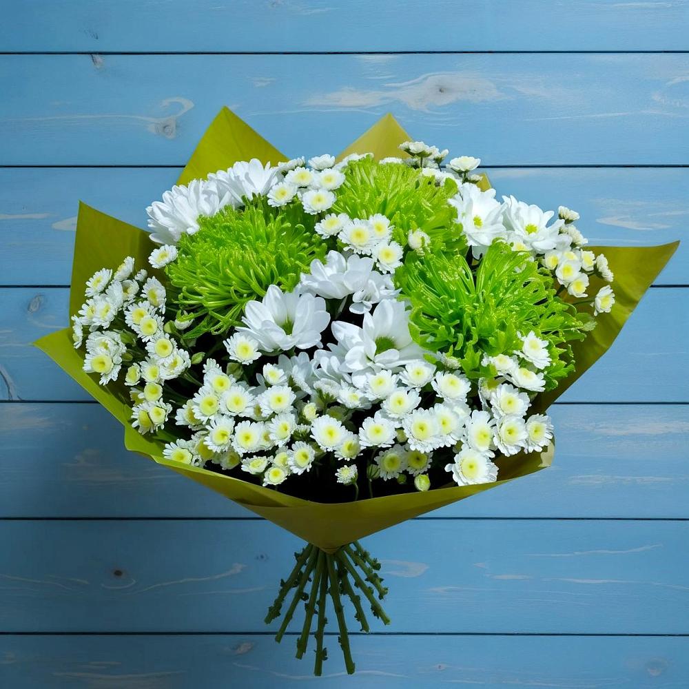 Букет цветов из: Хризантемы в Высоком