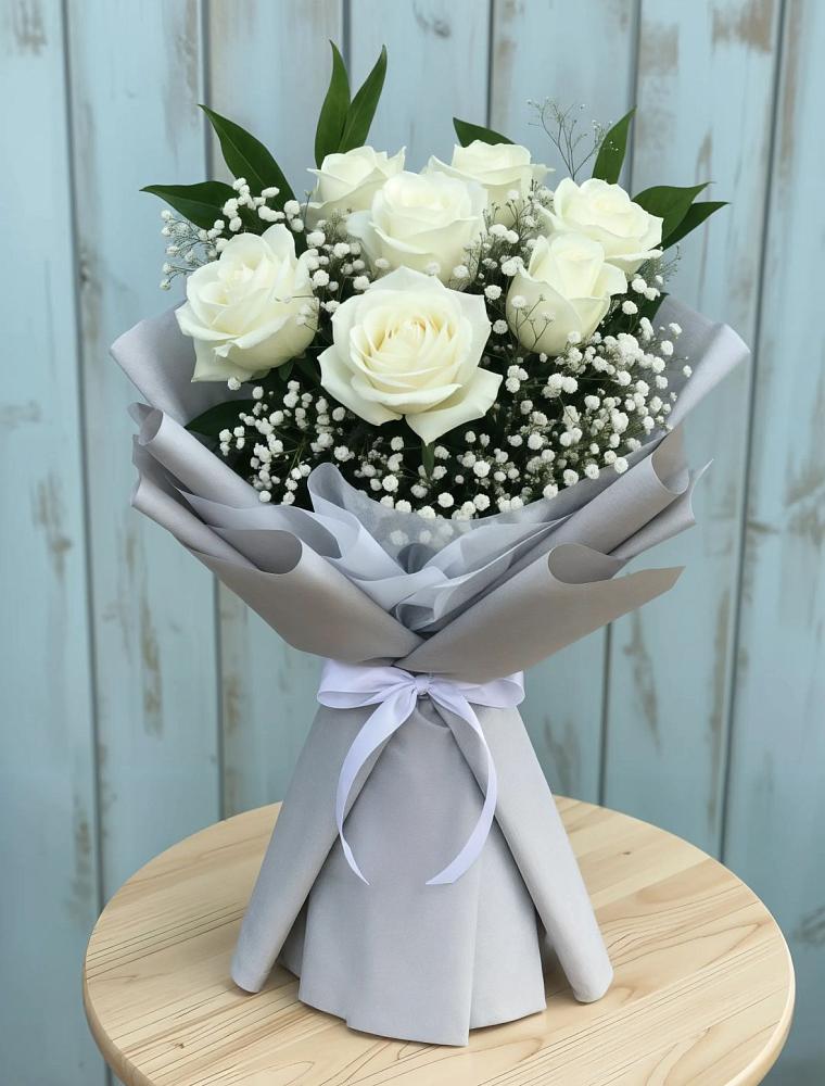 Букет цветов из: Розы в Высоком