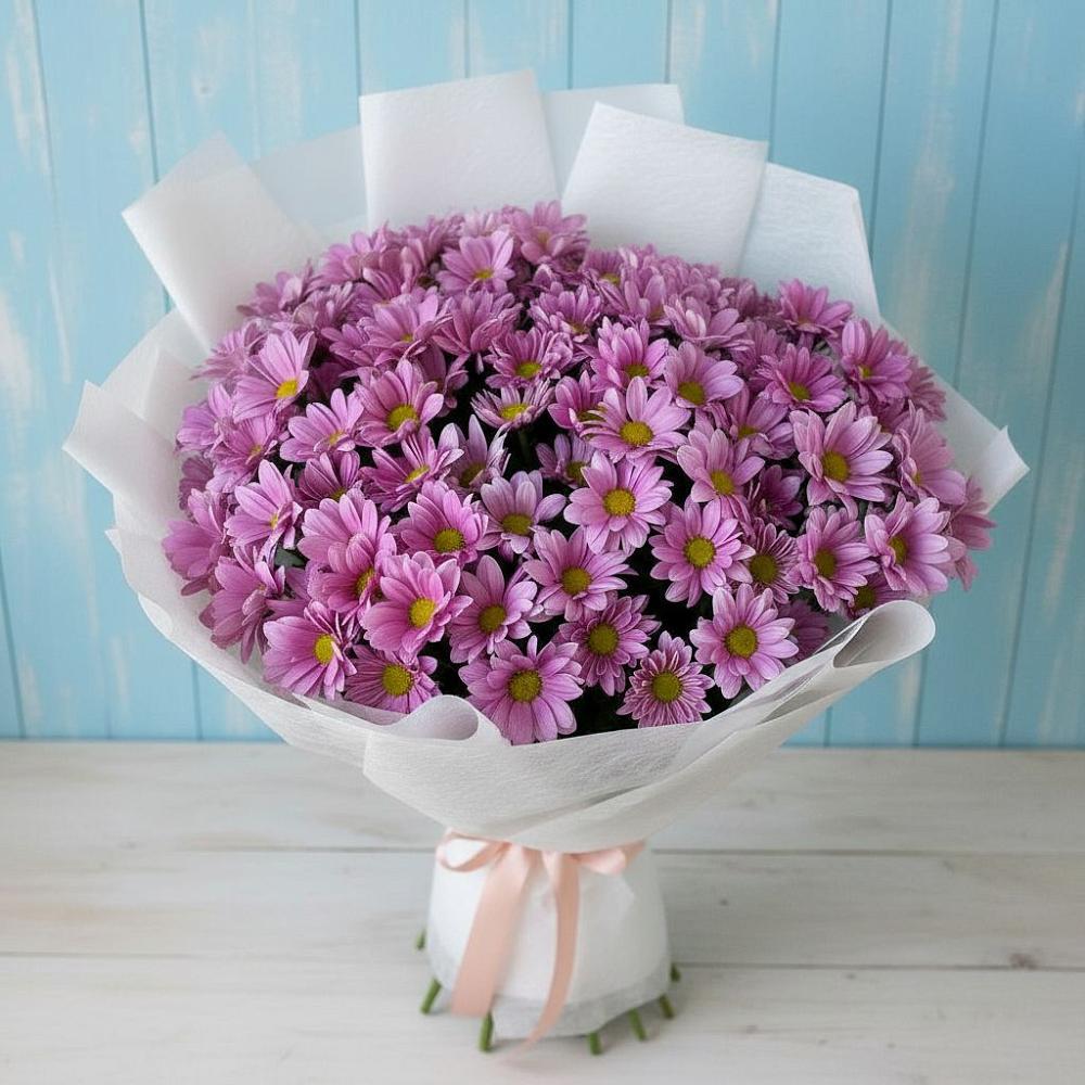 Букет цветов из: Хризантемы в Высоком